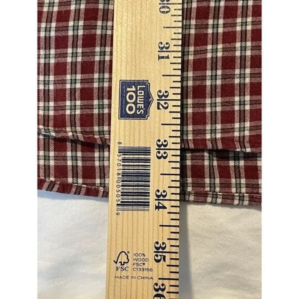 J. Crew Mens XL Tall Red Plaid Button Down Long Sleeve Shirt‎ Pocket
